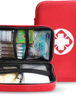 Kit de emergencia de primeros auxilios para coche, bicicleta, hogar, oficina, bolsa médica, portátil, viajes, deportes al aire libre