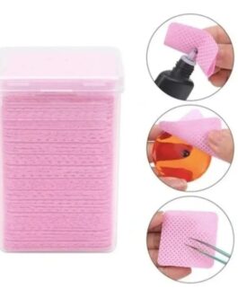Toallas Para Limpiar Adhesivo Extensiones Pestañas 200 pzas por pack V-41