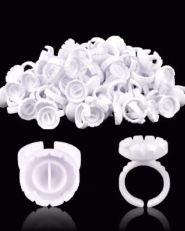Anillo en flor para pestañas paquete 100 pzas V-08