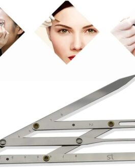 Compas Aureo Para Diseño de Cejas, Microblading Golden Regla Tipo Phibrows de Acero Inoxidable V-50