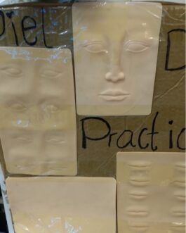 Piel de silicon para practicas 4 modelos ojos / nariz / labios / lisa