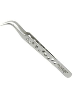 Pinza Premium NAGARAKU NH-15 Curva acero inoxidable, no magnéticas, pestañas postizas, 3D, pinzas de precisión