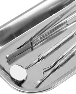 Bandeja Inox Grande para colocar Herramienta, pinzas, Instrumentos ya esterilizados. V-103