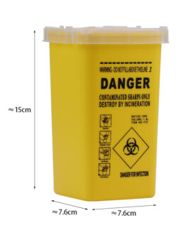 Bote recolector para desechos bioquimicos, cuchillas, puntas, jeringas etc. M-4