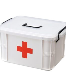 Botiquín de primeros auxilios, caja de emergencia portátil, kit médico, organizador de almacenamiento (no incluye medicinas)