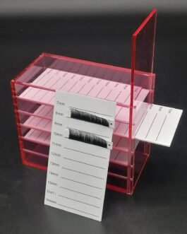 Caja de Almacenamiento de Acrilico Para Extension de Pestañas, 5 capas V-111