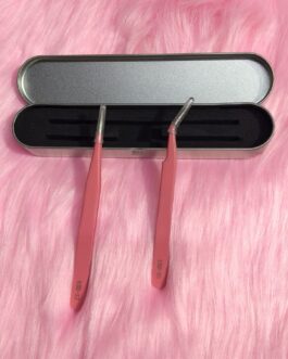 Kit de 2 pinzas rosas + Estuche V-16-2-Rosa+Estuche