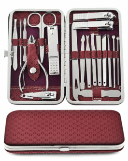 Kit para Manicura y pedicura 20 pzas - Cortauñas limas tijeras y mas kit De Aseo Profesional,