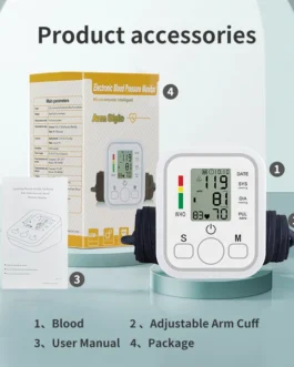 Medidor de presión arterial Recargable portátil para la parte superior del brazo M-11
