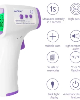 Termómetro Digital infrarrojo para bebés y adultos, medidor de temperatura corporal con retroiluminación de voz M-13
