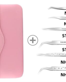 kit de 6 Pinzas Premium NAGARAKU + Estuche Profesional
