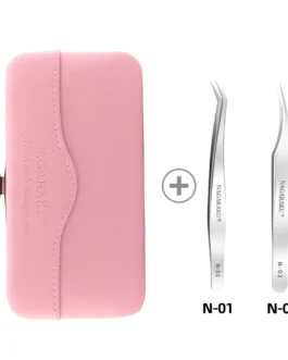 kit de 2 Pinzas Premium NAGARAKU N-01 + N-02 + Estuche Profesional