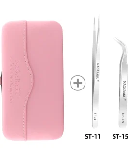 kit de 2 Pinzas Premium NAGARAKU ST-11 + ST-15 + Estuche Profesional