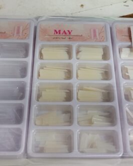Tip May Cuffie corto 100 pzas Transparente, Blanco, Natural caja individual