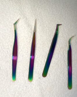 Juego De 4 Pinzas Translucidas Camaleon Aplicación Extensiones De Pestañas volumen V-179